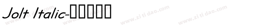 Jolt Italic字体转换